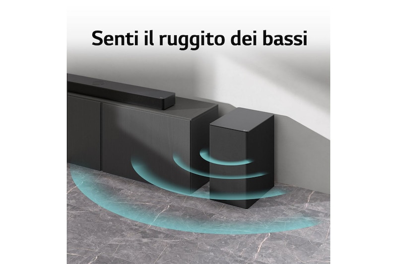 Senti il ruggito dei bassi soundbar SC9S